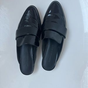 Rebecca Minkoff Black Patent Leather Loafer / Slides
